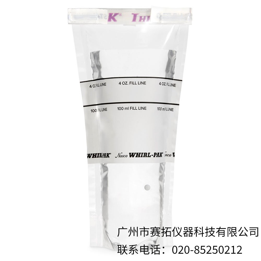 美国Nasco whirl-pak可直立含硫水样采集袋