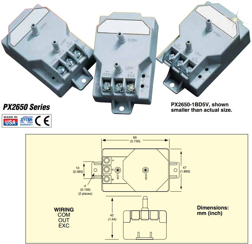 美国OMEGA极低差压传感器，具有双向范围
