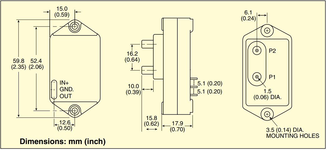 美国OMEGA用于真空/差压/测量清洁气体的低压传感器