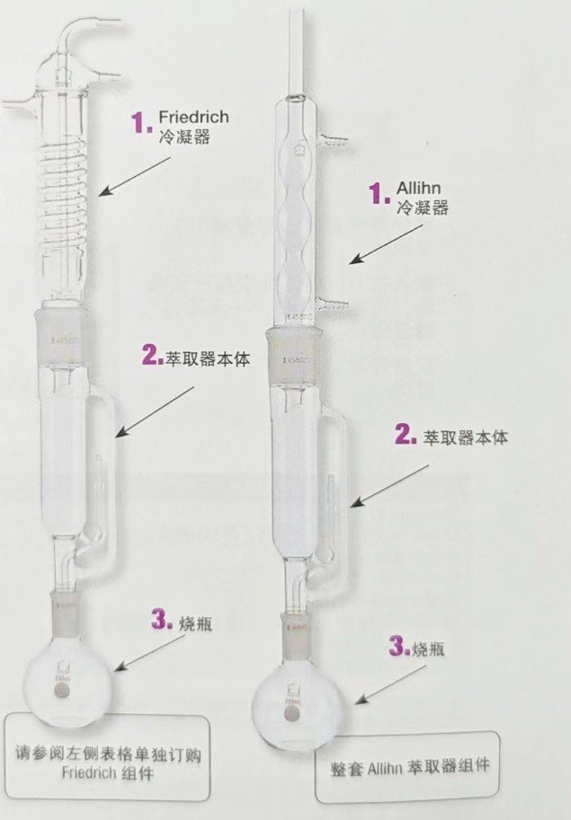 美国Cole-Parmer Soxhlet萃取玻璃皿系统