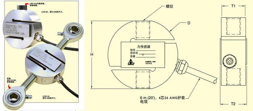 美国OMEGA高精度S型称重传感器