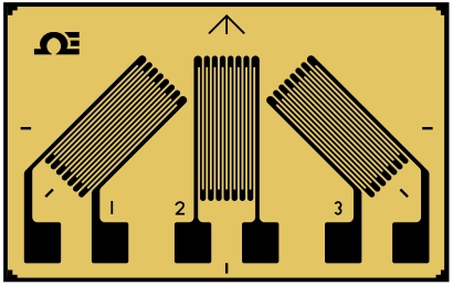 美国OMEGA 45º 3元件应变片
