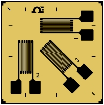 3元件箔式应变片