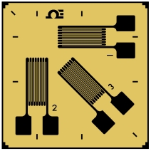 3元件箔式应变片
