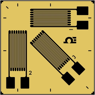 3元件箔式应变片