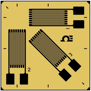3元件箔式应变片