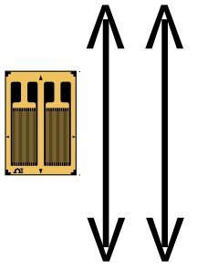 美国OMEGA弯曲应力双栅应变片