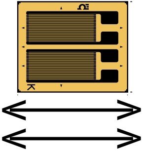 美国OMEGA弯曲应力双栅应变片