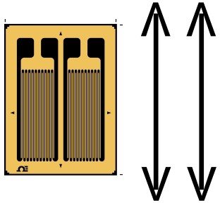 美国OMEGA弯曲应力双栅应变片