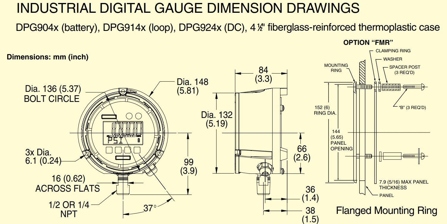 美国OMEGA工业数显压力表