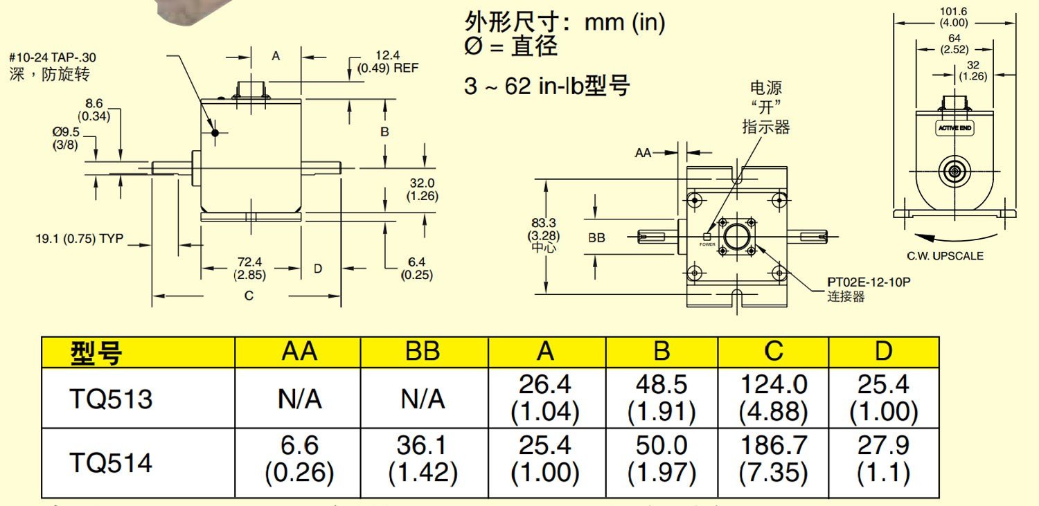 美国OMEGA旋转式扭矩传感器