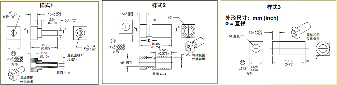 美国OMEGA标准连接器用压接式衬套