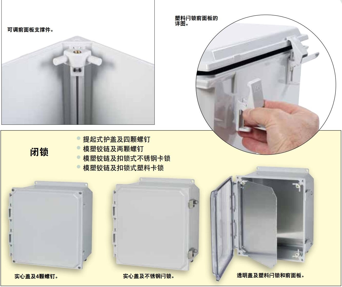 美国OMEGA NEMA 4X非金属聚碳酸酯外壳AMP系列电气接线盒