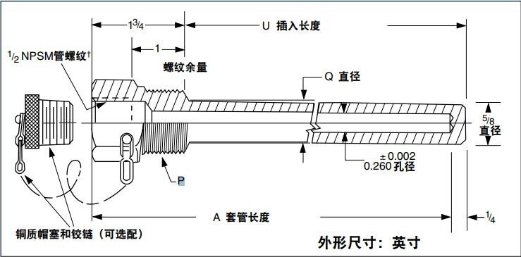 美国OMEGA热电偶套管