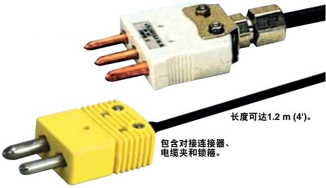美国OMEGA PFA涂层热电偶探头