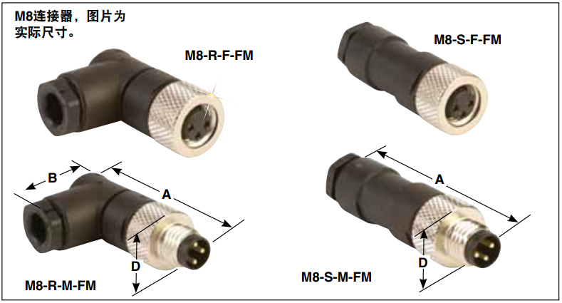 美国OMEGA可现场安装的M8和M12连接器