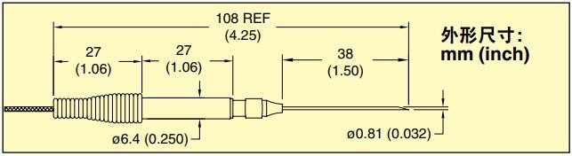 美国OMEGA注射器状热电偶探头