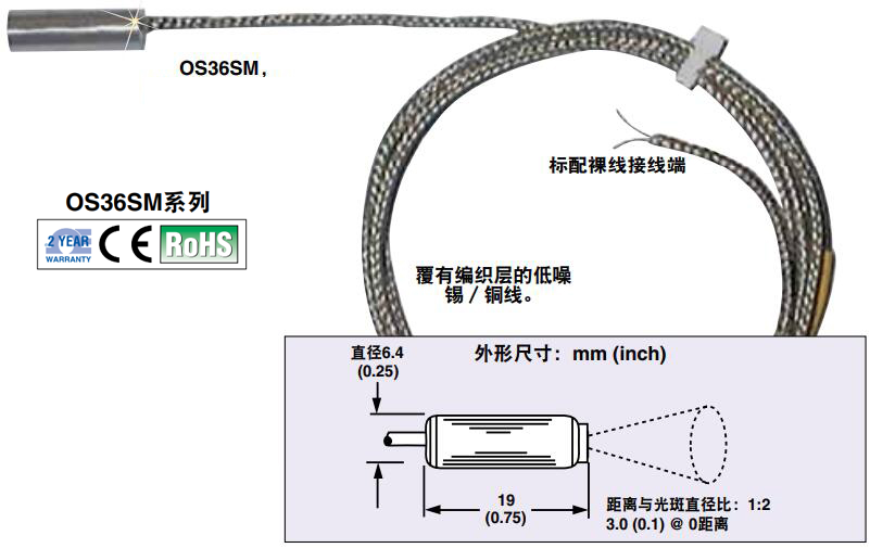 美国OMEGA超小K型红外线热电偶