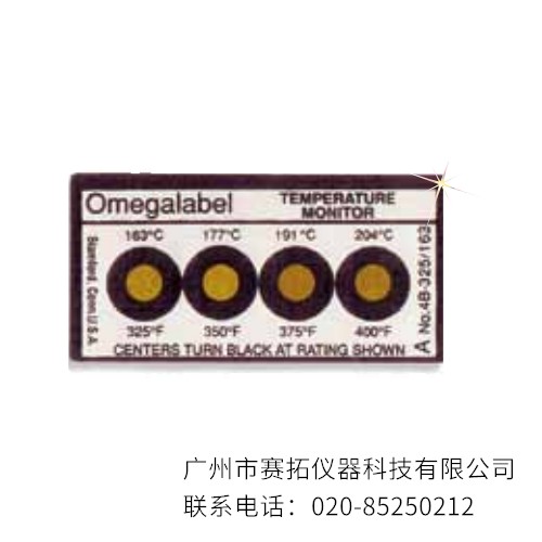 美国OMEGA不可逆温度监测标签4A,4B,4C