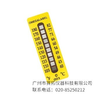 美国OMEGA不可逆10格温度标签TL-10系列