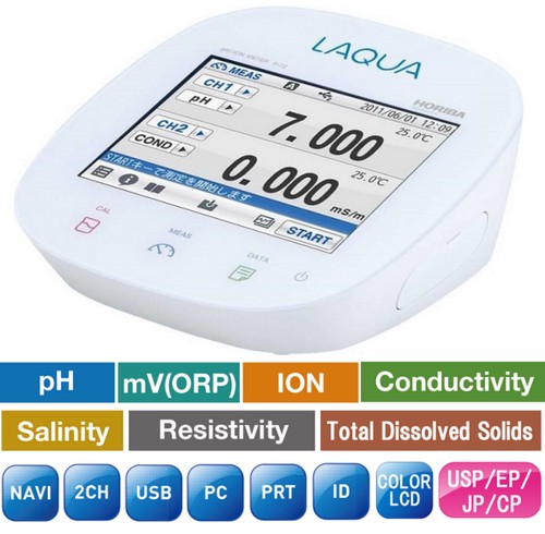 日本Horiba LAQUA pH/ORP/离子/电导率/电阻率/TDS/盐度/温度计F-74