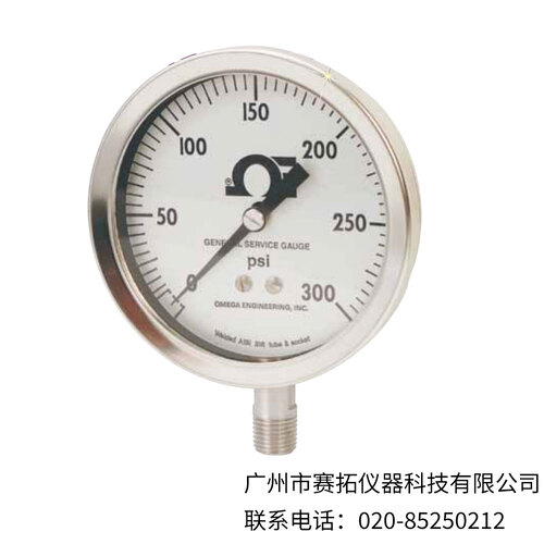 美国OMEGA通用压力表S型PGS系列