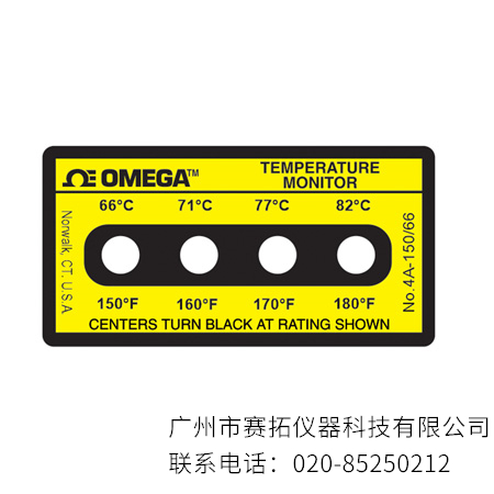 美国OMEGA不可逆型OMEGALABEL™温度监测标签4A-(*),4B-(*) 和 4C-(*)