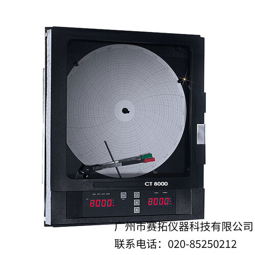 美国OMEGA 1或2通道12(305mm)圆形图表记录仪CT8101