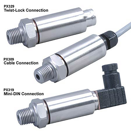 美国OMEGA全不锈钢压力传感器PX309, PX319, PX329系列